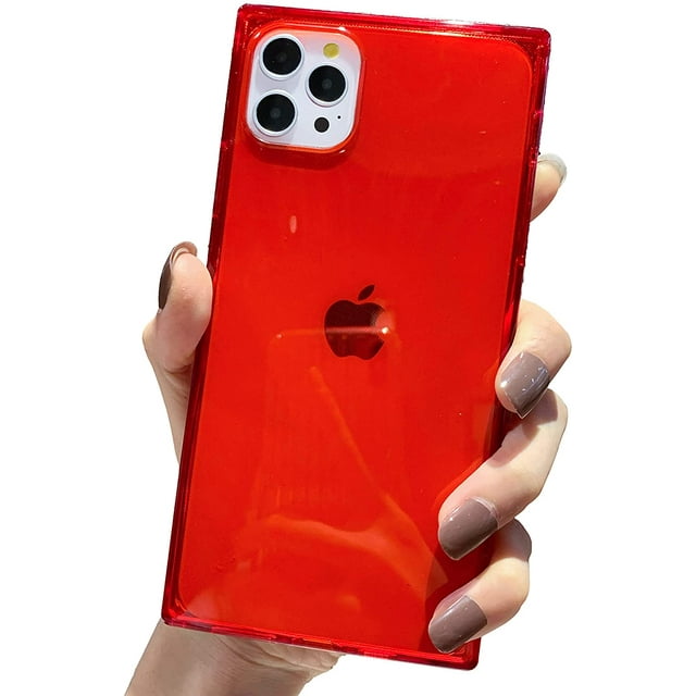 Square Cases Reinforced Corners TPU Cushion, Crystal Clear Slim Cover Shock Absorption TPU Silicone Cases(iPhone 11Pro max)