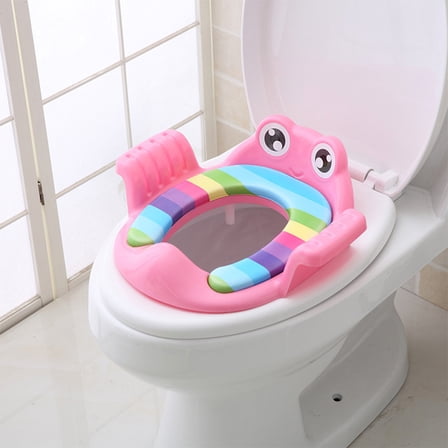 NICEXMAS Potty Seat Toilet Training Seat PP Pink for Toddlers Bathroom Use 1Pack