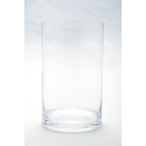 CC Home Furnishings 10" Cylindrical Handblown Glass Vase
