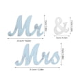 thumbnail image 2 of KONTONTY 1 Set Anniversary Table Props Blue Wooden Centerpiece for Wedding and Reception, 2 of 6