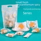 thumbnail image 1 of Bolsa de embalaje crujiente con forma de copo de nieve y margaritas, fondo blanco transparente, bolsa para galletas, pastelería, máquina para sellar pasteles de luna, 100 unidades, 1 of 5