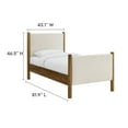 thumbnail image 3 of Maven Platform Bed in Ivory Walnut, 3 of 9