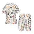 thumbnail image 1 of Fotbe Watercolor Floral Pijama Estampada de 2 Piezas para Niños – Ropa de Dormir de Manga Corta Cómoda para Niños y Niñas, Camiseta y Shorts de Algodón-Large, 1 of 6
