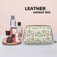 thumbnail image 4 of Cartoon Cute Rabbit Tulip Makeup Bag, Large Capacity Travel Cosmetic Bag for Women Girls- Travel Toiletry Bag Leather Portable Waterproof Makeup Case Organizer with Handle, 4 of 4