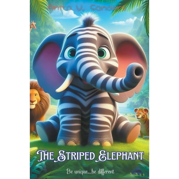 Cuentos Infantiles The Striped Elephant, (Paperback)