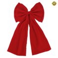thumbnail image 2 of Corona Navidad Lazos Navideña Interior Y Exterior () Rojo, 2 of 7
