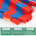 thumbnail image 5 of Juego Montessori para matemáticas tempranas con bastones para contar, rojo y azul, 5 of 5