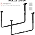 thumbnail image 2 of Adjustable Garage Ceiling Storage Racks, Garage Overhead Storage Bracket,Ceiling Mounted Heavy-duty Garage Storage Shelves,33 in. x 34 in,200lbs Weight Capacity, Black, 2 of 8