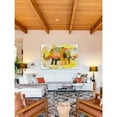 thumbnail image 5 of MARMONT HILL  - 'Elephant Colors' by Yolanta Gawlik Painting Print on White Wood - Multi-Color 18 x 12, 5 of 5