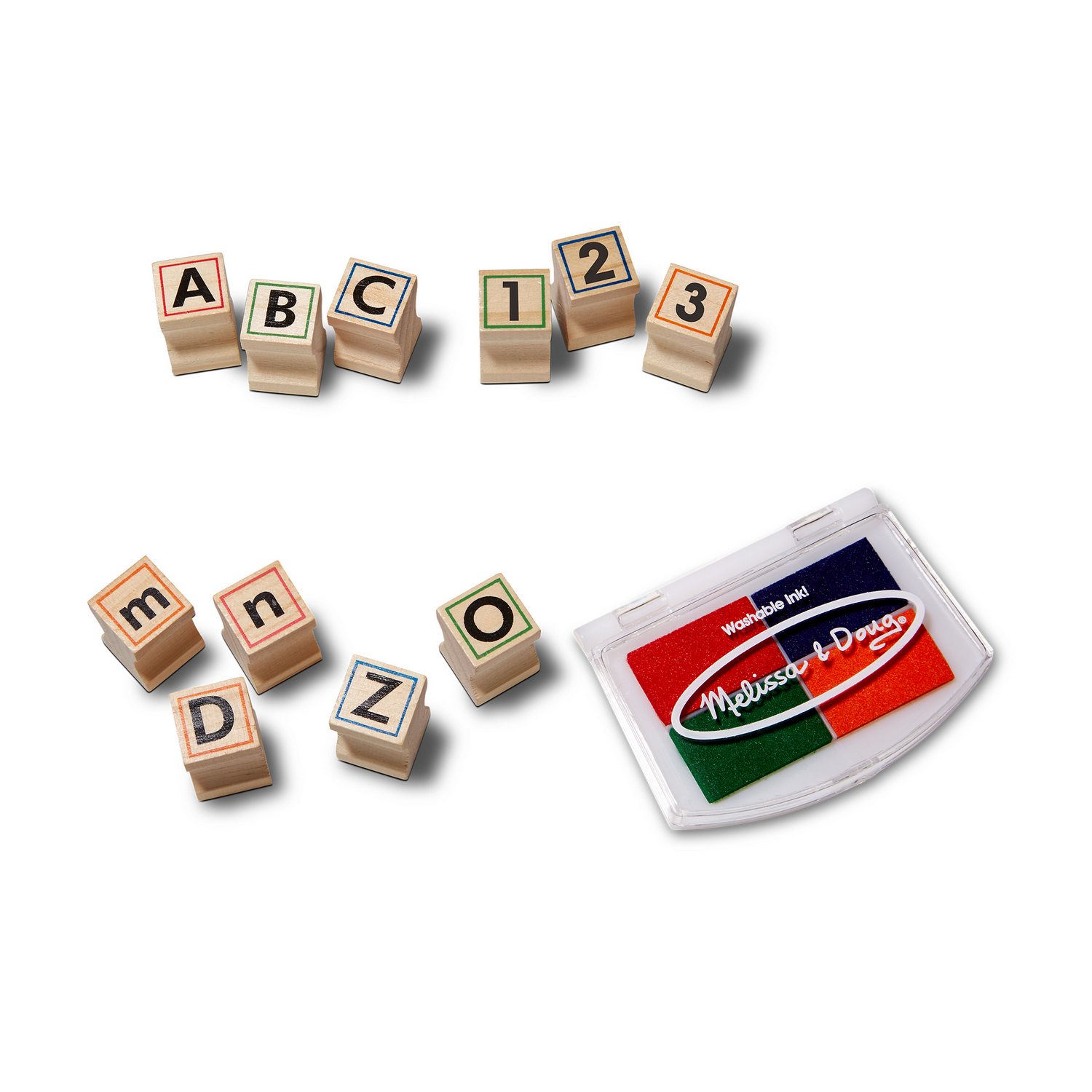 Wooden ABC Activity Stamp Set with My First Daily Magnetic Calendar
