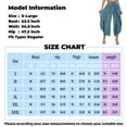 thumbnail image 3 of SnnmBlm Trousers Ladies Culottes for Women Gaucho Outfit Cropped Summer Pants Blue 3XL, 3 of 5