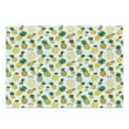 thumbnail image 1 of Food Cutting Board, Cartoon Style Fruits Simplistic Hand Drawn Tropical Pineapples with Stripes and Dots, Decorative Tempered Glass Cutting and Serving Board, Large Size, Multicolor, by Ambesonne, 1 of 1