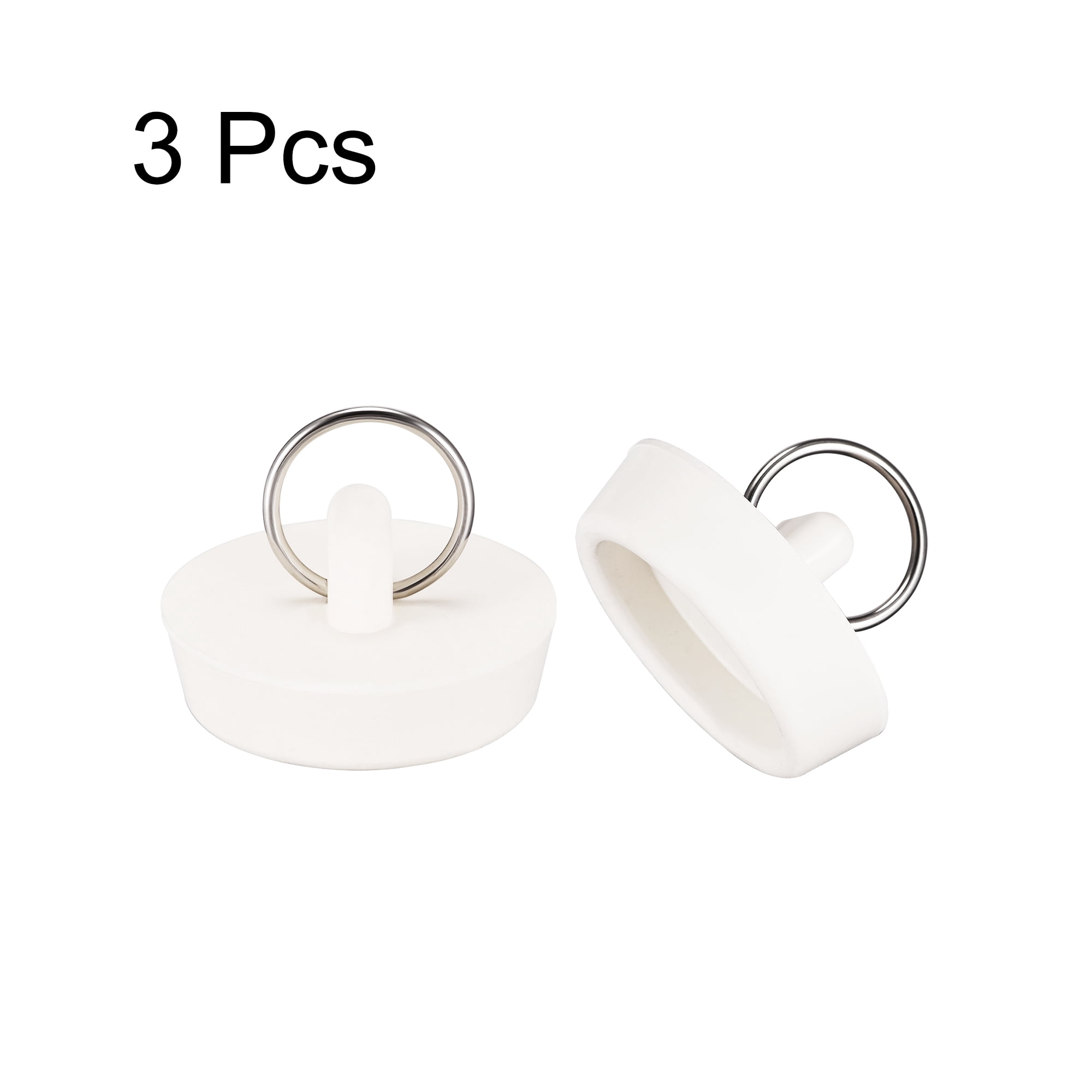 Unique Bargains Rubber Plug Drain Stopper with Hanging Ring for Bathtub 1.44"x1.58"x0.43"