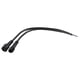 thumbnail image 2 of 4x Macho Hembra Enchufe 2 LED Impermeable Cable Conector Negro, 2 of 5
