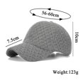 thumbnail image 3 of IDALL Baseball Cap Trucker Hat Fashion Women Men Sport Solid Color Keep Warm Knitting Beach Baseball Cap Hip Hop Hat Sun Hat Visor Hats Snapback Hats White One Size, 3 of 5