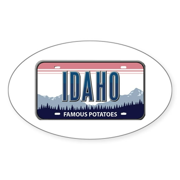 CafePress - Idaho Oval Sticker - Sticker (Oval)