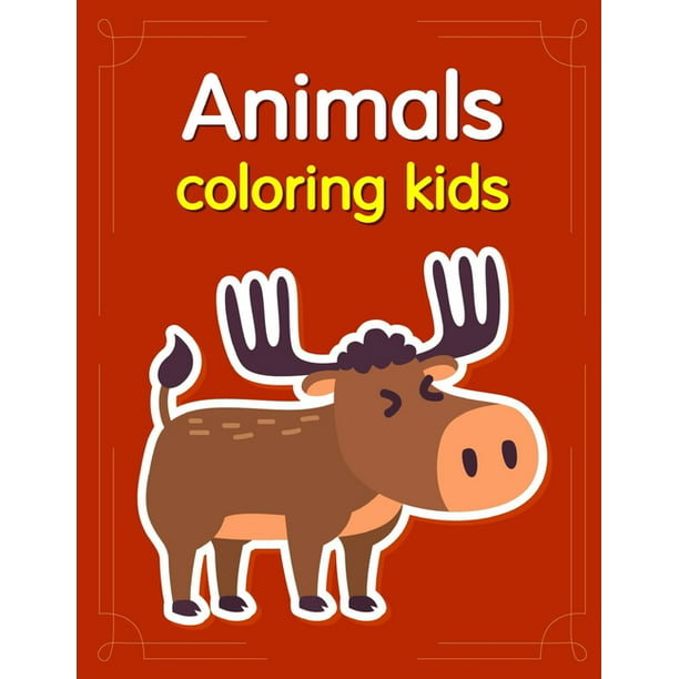 Holiday Cartoon Animals Coloring Kids Baby Cute Animals Design And Pets Coloring Pages For Boys Girls Children Series 6 Paperback Walmart Com Walmart Com