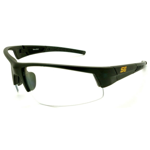 Shooter's Edge Terra II Z87.1 Safety Shooting Glasses Clear lens Matte Black