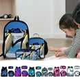 thumbnail image 1 of Juego de mochilas para niños con estuche y bolsa de almuerzo - Mochila escolar de gran capacidad para niños y niñas, set de 3 piezas para alumnos de primaria, duradero y cómodo, 1 of 5