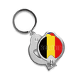 thumbnail image 1 of Bélgica, país, nombre de la bandera Cortaúñas afiladas cortaúñas de acero inoxidable, 1 of 3