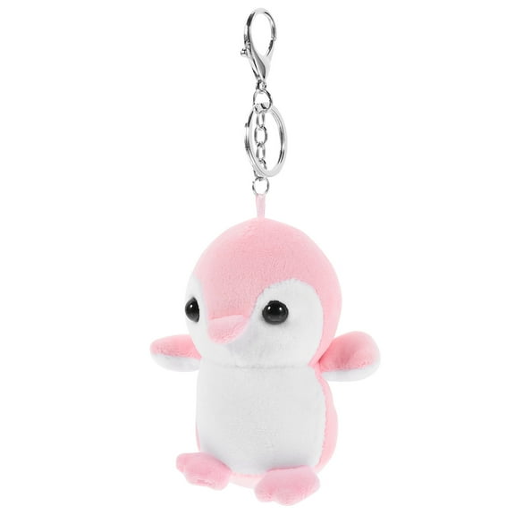 FELTECHELECTR 1Set Pink Mini Plush Cartoon Penguin Keychain Pendant for Backpack Ornament Travel 12.2X11X7In
