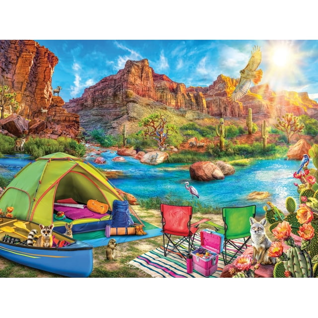 Rompecabezas Ravensburger Canyon Camping 1500 piezas