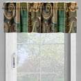 thumbnail image 5 of Ambesonne Eastern Valance & Curtain 3 Pcs Set, Nostalgia Tea Time Paisley, 55"x36", Pale Mustard Teal Maroon, 5 of 7