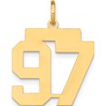 thumbnail image 1 of 14K Yellow Gold Medium Polished Number 97 Charm Made In United States lm97, 1 of 5