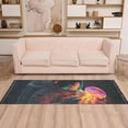 thumbnail image 2 of Yayeee Runner Rug for Bedroom 2'x6' Machine Washable Hallway Non Slip Mat, Black Astronaut, 2 of 8