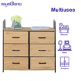 thumbnail image 3 of Cómoda Mueblana Cali Organizador de recamara 80 x 23.5 x 80.5 cm, 3 of 8