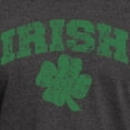 thumbnail image 3 of CafePress - Worn Irish Shamrock Dark T Shirt - Men's Classic Graphic Cotton T-Shirt, 3 of 4