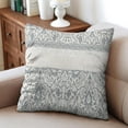 thumbnail image 4 of Exquisite Ethnic Boho 16x16 inch Pillow Covers, Set of 2, Decorative Linen Blue Carpet Design, Perfect Farmhouse Throw Pillows for Sofa, Couch, Outdoor Use, 4 of 7