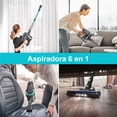 thumbnail image 2 of Aspiradora Inalámbrica INSE N300 - 6 en 1, Varilla Ligera, Batería 2200mAh (40 Min), Ideal para Hogar, Suelos y Pelo de Mascotas, Color Cascada, 2 of 8