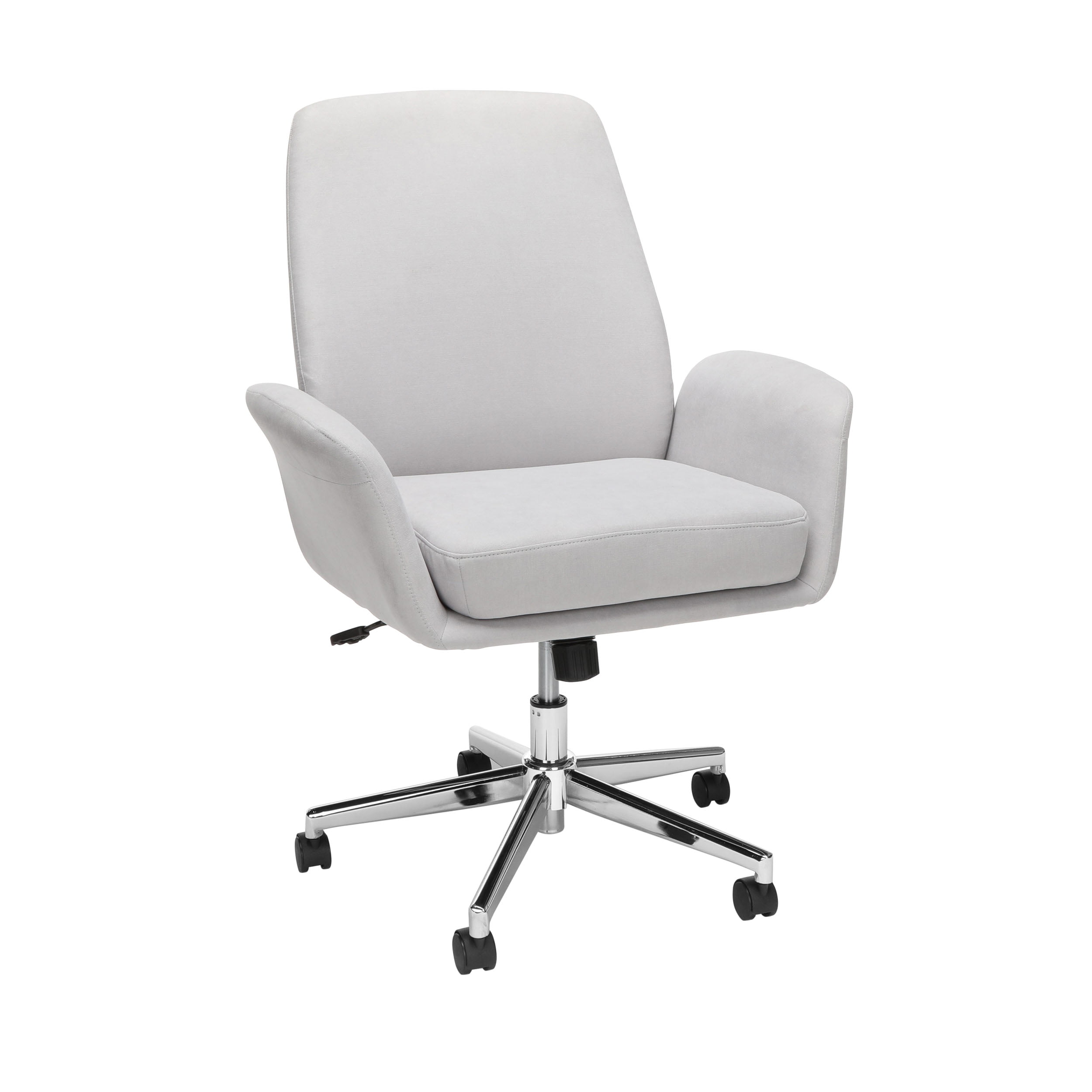 Ofm Modern Fabric Upholstered Office, Upholstered Desk Chair With Arms