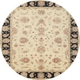 thumbnail image 1 of Ahgly Company Indoor Round Traditional Dark Almond Brown Persian Area Rugs, 4' Round, 1 of 6