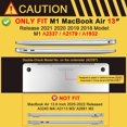 thumbnail image 2 of Funda DONGKE compatible con MacBook Air de 13 pulgadas 2021-2018, 2 of 9