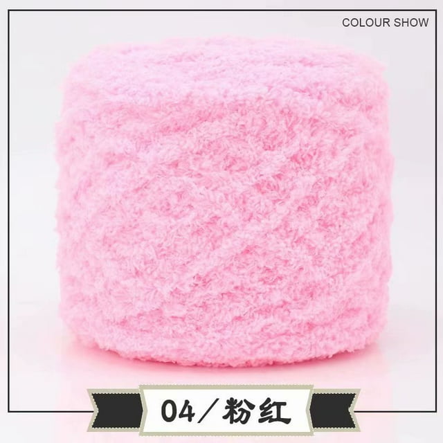 Xiao Hua Hilo suave para ganchillo, hilo mezclado, textura ultrasuave, ideal para artículos de bebé, bufandas, manualidades, perfecto para entusiastas del ganchillo y proyectos de bricolaje, rosa.