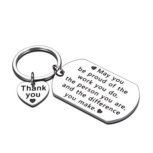Going Away Gift for Coworkers Friend Boss Colleagues Keychain Farewell GoodBye Retirement Thank You Appreciation Birthday Work Office Holiday Christmas Gifts to Team Members Women Men Female Male