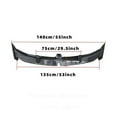 thumbnail image 7 of Universal 55" Rear Trunk Spoiler Wing Glossy Black GT Racing Spoiler DeckLid Lip Exterior Accessories Compatible with Mazda Nissan Sentra Toyota Camry Honda Civic Dodge Charger (Tape Install), 7 of 7
