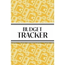 Budget Tracker (Yellow and White Money Outlines): 6"x9" Monthly Finance Organizer for Expenses, Savings, and D, (Paperback)