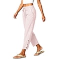 thumbnail image 5 of Bnwani Woman Pants, Wide Leg Elastic Waist Drawstring Fashion Causal Pants, 5 of 8