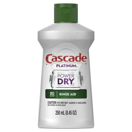 Cascade Platinum Dishwasher Rinse Aid, 8.45 fl oz
