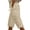 *447-Beige, variant on Cutuoiiu Women's Casual Cotton Linen Blend Striped Capri Pants, Elastic Drawstring Waist with Side Buttons and Pockets