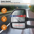 thumbnail image 6 of Spec-D Tuning Black Towing Mirror Smoke LED Signal Power Heated Compatible with 1999-2016 Ford F-250, F-350, F-450 Super Duty Left + Right Pair, 6 of 7