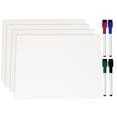 thumbnail image 1 of Inkdotpot Double Sided Plain White Dry Erase Drawing Lapboard For Kids Students , 9 x 12 Inches W/ 4 Markers For Home/ School (4 Piece / Set), 1 of 6