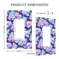 thumbnail image 3 of Fotbe pinkk flower crystal Skull Print Duplex Receptacle Wall Plate, 1-Gang 5.0" x3.0" Wall Outlet Covers, Dual Outlet Faceplates Covers, Color-matched Screws Included-Style U, 3 of 6