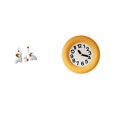 thumbnail image 6 of CarpNettore Elephant Family Sculptures and Contemporary Silent Wall Clock for Living Room Bedroom Kitchen Dining Room Desktop Decorations, 6 of 8