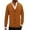 Orange, variant on Men's Autumn And Winter Solid Color Button Casual Loose Knit Cardigan
