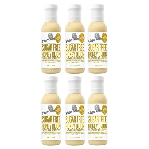 G Hughes' Sugar-Free Salad Dressings - Honey Dijon Size: 6 Bottles