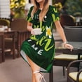 thumbnail image 3 of Lsque Tropical Summer Vibes Print Women's Casual Dress T-Shirt Summer Short Sleeve Scoop Neck Swing Dresses, 3 of 6